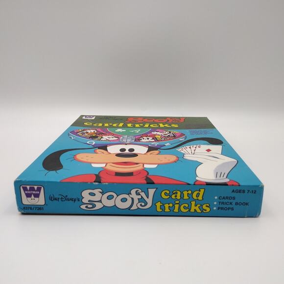Vintage Disney GOOFY CARD TRICKS set by WHITMAN 1977 Unused Sealed Cards - Picture 2 of 5